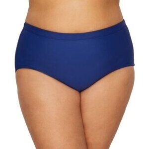 NWT 24th & Ocean Plus Size Bikini Bottom 18W blue